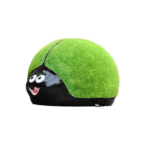 QSYJCCXD Grüne Dekor Moos Dekor Tierdekor Moos Miniatur Terrasse Schmuck Zauberer Rasen Statuette Dekorieren Sie grüne Schaumgrün Rasen strömen Handwerksmikrolandschaftsdekor (großer Käfer) von QSYJCCXD