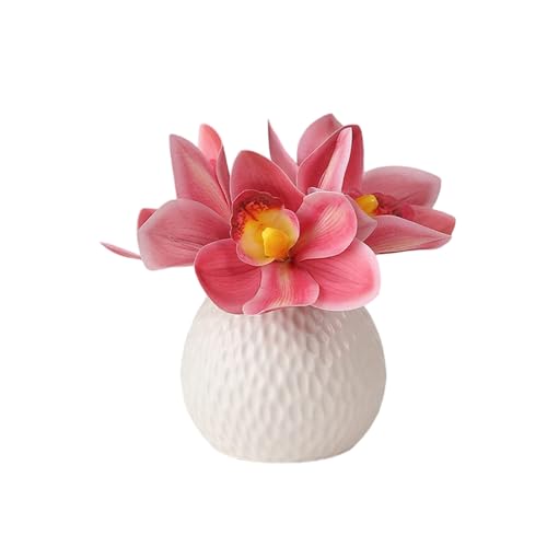 QSYJCCXD Künstliche Blumen Pflanzen Pflanzen Grüne Bonsai, falsche Blumen -Topf -Ornamente, Wohnzimmer -Restaurantdekoration mit Vasen von QSYJCCXD