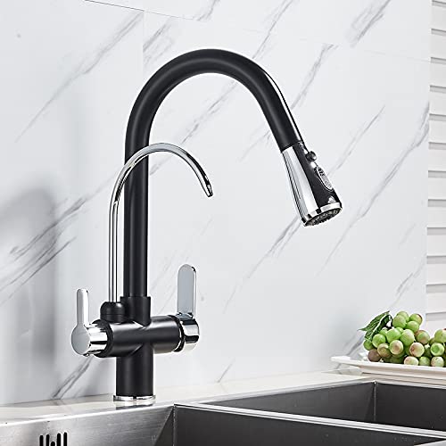 Rotation 360 Grad Dual Griff Spülenmischer mit Waschbecken mit Wasserwaschbecken Funktion Wasserfilz Montierbar Cap einfach zu installieren Chrome Finish blühen Rotation 360 Grad Dual Griff Spülenmischer mit Waschbecken mit Wasserwaschbecken Funktion Wasserfilz Montierbar Cap einfach zu installieren Chrome Finish blühen von QSYJCCXD