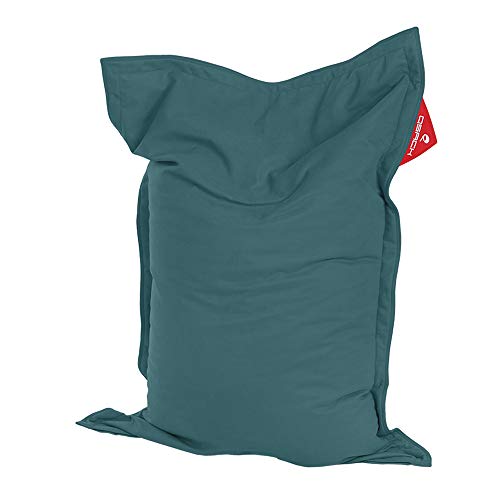 QSack Kindersitzsack Indy, mit Sitzsack Innenhülle, schadstoffgeprüfte EPS Mikroperlen, 100 x140 cm Sitzsack für Kinder, Neu (Petrol) von "Univok"