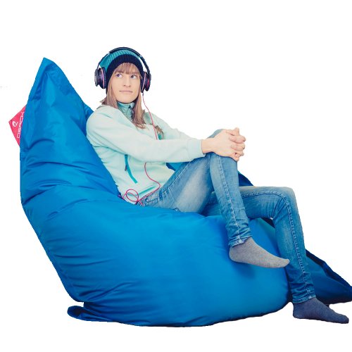 XXL Sitzsack QSack Outdoorer mit deutscher Qualitätsfüllung, 140 x 180 cm (blau) von "Univok"