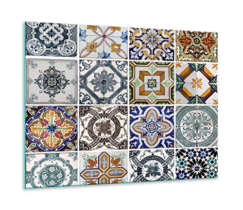 QTA | Herdabdeckplatte 60x52cm Ceranfeldabdeckung 1-Teilig Universal Elekroherd Induktion für Kochplatten Herdschutz Spritzschutz Schneidebrett Mosaik von QTA
