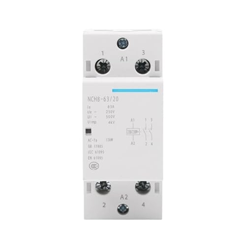 1PCS NCH8-63/20 Modular AC Haushalt Schütz 220V 230V AC 63A 1NO 1NC 2NO 2NC(NCH8-63A-20 2NO) von QTAZMJPB