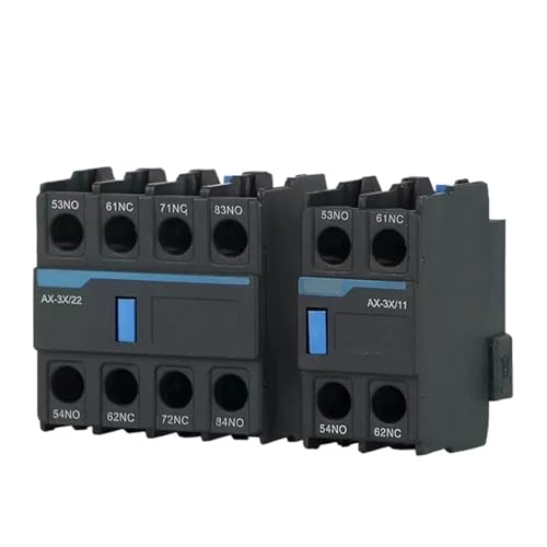 1Pcs AC Schütz Zubehör NXC Hilfs Kontaktieren AX-3X/02 04 11 13 20 22 31 40(AX-3X 22 2NO2NC) von QTAZMJPB