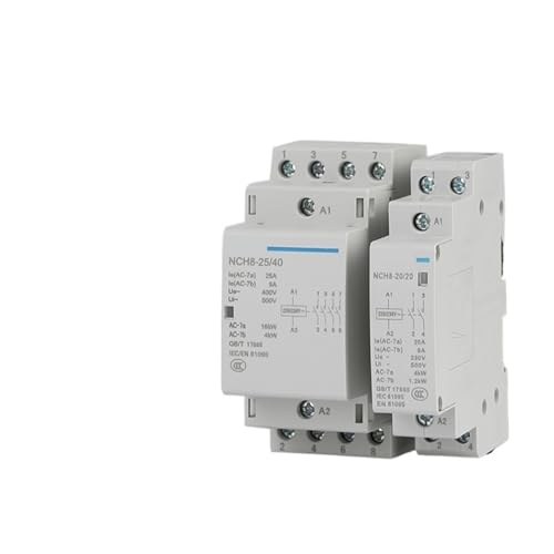 1Pcs Kleine Haushalts Schütz NCH8-20/20 AC 220V Schiene Typ 2 Schließer 25A2P Öffner 40A(NCH8-40/22 220/230V) von QTAZMJPB