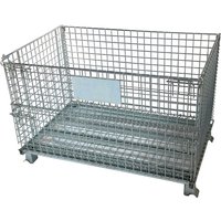 qteck faltbare Gitterbox 1200x800x800mm stapelbar und fahrbar qteck faltbare Gitterbox 1200x800x800mm stapelbar und fahrbar von QTECK