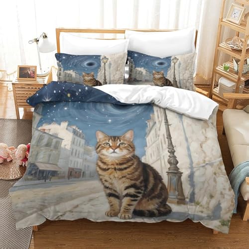 QTIVARLEN Chinesisch Li Hua Bettbezug Set Bettwäsche Kinderbettwäsche-Set Reißverschluss Mit Kissenbezügen Betten Set Für Jugendliche Kinder Schlafzimmer Single（140x200cm） von QTIVARLEN