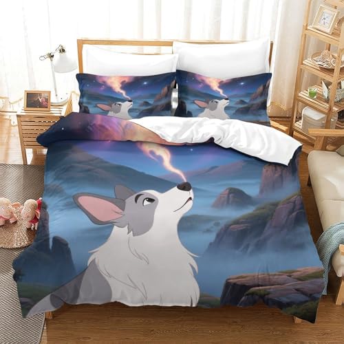 QTIVARLEN Papillon Bettbezug Bettwäsche Set Kinderbettwäsche-Set Reißverschluss Mit Kissenbezug Betten Set Für Jungen Und Mädchen, Kinder Super King（260x220cm） von QTIVARLEN