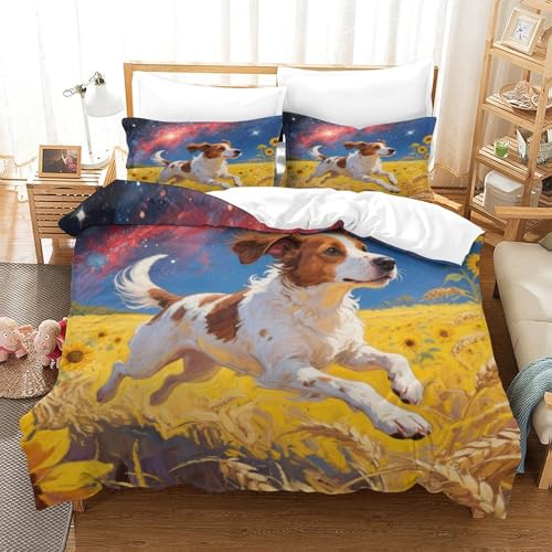 QTIVARLEN Papillon Bettbezug Set Bettwäsche Set Kinderbettwäsche Reißverschluss Mit Kissenbezügen Betten Set Für Jungen Und Mädchen, Kinder Single（140x200cm） von QTIVARLEN