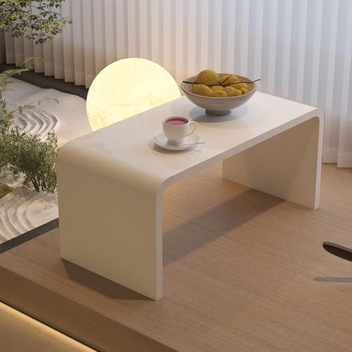 QTQHOME Transparenter Beistelltisch aus Acryl, U-förmig, moderner Beistelltisch mit abgerundeten Kanten, stilvolle Couchtisch-Möbel für kleine Räume, Schlafzimmer, Wohnzimmer (60 x 30 x 30 cm, Weiß) QTQHOME Transparenter Beistelltisch aus Acryl, U-förmig, moderner Beistelltisch mit abgerundeten Kanten, stilvolle Couchtisch-Möbel für kleine Räume, Schlafzimmer, Wohnzimmer (60 x 30 x 30 cm, Weiß) von QTQHOME