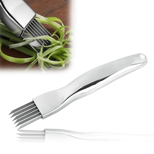 QTTRPCU Zaubermesser, Edelstahl Silk The Knife, 2024 New Petersilienschneider, Multifunktionale Food Slicer Gadget (1PCS) von QTTRPCU