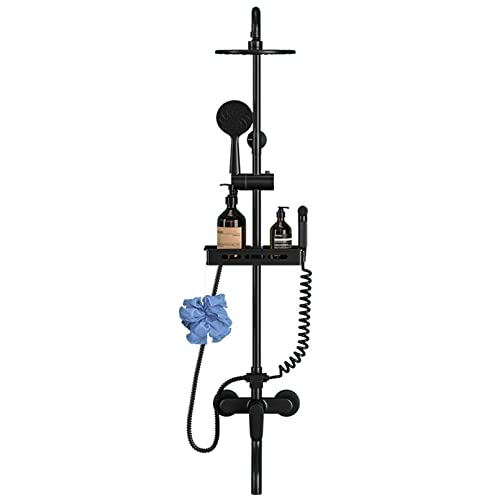 Hochdruck -Duschsystem, Wandhahnhahn mit Wandmontage für Badezimmer, abnehmbarer Duschkopf mit dehnbarem 59 -Zoll -Edelstahlschlauch und mehrwinkelverstellbarer Duschhalterung Hochdruck -Duschsystem, Wandhahnhahn mit Wandmontage für Badezimmer, abnehmbarer Duschkopf mit dehnbarem 59 -Zoll -Edelstahlschlauch und mehrwinkelverstellbarer Duschhalterung von QTYQWC