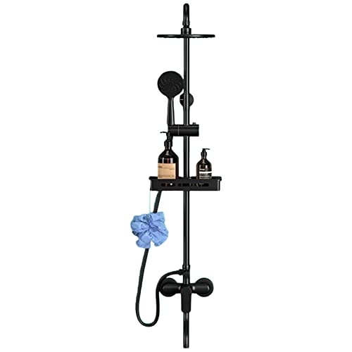 Hochdruck -Duschsystem, Wandhahnhahn mit Wandmontage für Badezimmer, abnehmbarer Duschkopf mit dehnbarem 59 -Zoll -Edelstahlschlauch und mehrwinkelverstellbarer Duschhalterung Hochdruck -Duschsystem, Wandhahnhahn mit Wandmontage für Badezimmer, abnehmbarer Duschkopf mit dehnbarem 59 -Zoll -Edelstahlschlauch und mehrwinkelverstellbarer Duschhalterung von QTYQWC