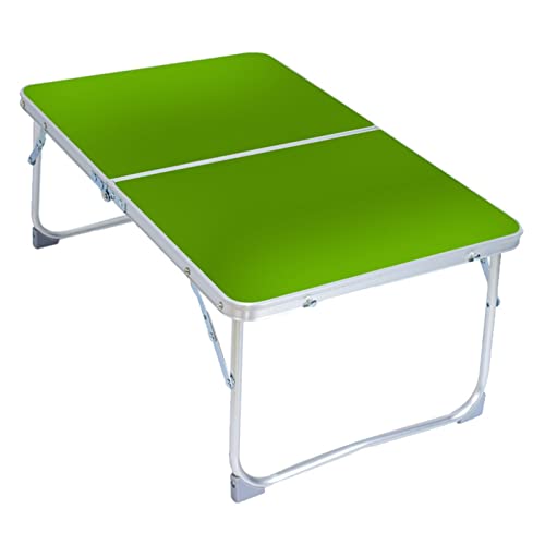 QTYQWC Camptisch Aluminium Camping Klapptisch Frühstück Portable Picknicktisch für Camping -Wanderwerkzeuge im Freien (Farbe: Schwarz) (grün) von QTYQWC