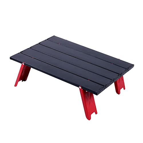 QTYQWC Camptisch tragbare Klappkampagentisch Faltbare Aluminiumlegierung Outdoor Dinner Desk Möbel Mini Picknick BBQ Tours Tabelle (Farbe: Silber) (BLA von QTYQWC