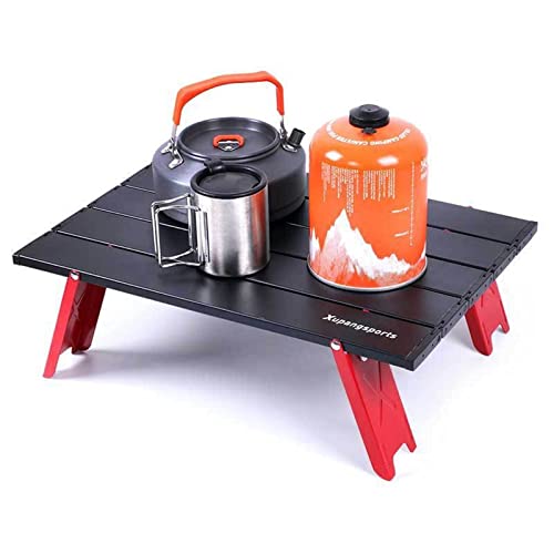 QTYQWC Camptisch tragbare Klappkampagentisch Faltbare Aluminiumlegierung im Freien Dinner Dessch des Schreibtisch Möbel Mini Picknick BBQ Tours Tischgeschirr (Farbe: Silber) (SIL von QTYQWC
