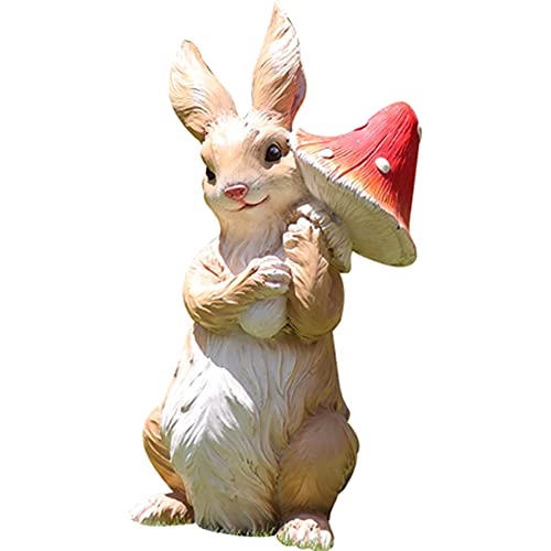 QTYQWC Outdoor Garden Kaninchenstatue Pflanzer-Riesin großer Garten Pot-Animal Figur Ornament Pflanzenbehälter-dekorative Pflanzentopf Innenkunstblume Vase 24,4 "groß, a von QTYQWC