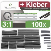 Quadrios - 201711CA003 Schrumpfschlauchsortiment Schwarz Schrumpfrate:3:1 1 Set von QUADRIOS