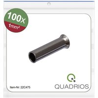 22C475 Aderendhülse 1 mm² Unisoliert 100 St. - Quadrios von QUADRIOS