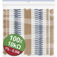 Quadrios - 22P096 22P096 Metallschicht-Widerstand Sortiment 10 kΩ axial bedrahtet 0.5 w 1 % 1 Set von QUADRIOS