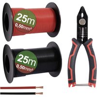Quadrios - 23CW028 Litzensortiment 0.5 mm² Schwarz, Rot 1 Set von QUADRIOS