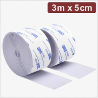 24CA325 Klettband zum Aufkleben Haft- und Flauschteil (l x b) 3 m x 5 cm Weiß 3 m - Quadrios von QUADRIOS