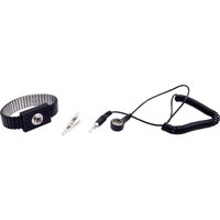 ESD-Handgelenkband Schwarz Druckknopf 10 mm - Quadrios von QUADRIOS