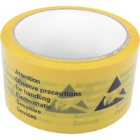 Quadrios - ESD-Klebeband 1 St. Gelb, Schwarz (l x b) 50 m x 48 mm von QUADRIOS