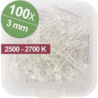 LED-Sortiment Warmweiß 3 mm 20 mA 3.0 v - Quadrios von QUADRIOS