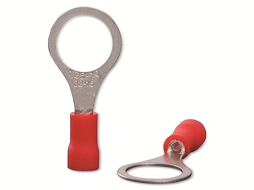 QUADRIOS 22C445 Ringkabelschuh Querschnitt (max.)=1.5mm² Loch-Ø=10.5mm Teilisoliert Rot 1 Set von QUADRIOS