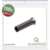 Quadrios - 22C471 Aderendhülse 0.25 mm² Unisoliert 100 St. Quadrios - 22C471 Aderendhülse 0.25 mm² Unisoliert 100 St. von QUADRIOS