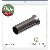 Quadrios - 22C478 Aderendhülse 4 mm² Unisoliert 100 St. Quadrios - 22C478 Aderendhülse 4 mm² Unisoliert 100 St. von QUADRIOS