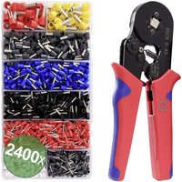Quadrios 22T007 22T007 Crimpzangen-Set Aderendhülsen 0.25 bis 10 mm² Inkl. Aderendhülsensortiment von QUADRIOS