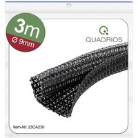 23CA230 23CA230 Geflechtschlauch Schwarz Polyester 9 bis 10 mm 3 m - Quadrios von QUADRIOS