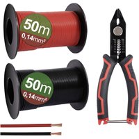 Quadrios - 23CW026 Litzensortiment 0.14 mm² Schwarz, Rot 1 Set Quadrios - 23CW026 Litzensortiment 0.14 mm² Schwarz, Rot 1 Set von QUADRIOS