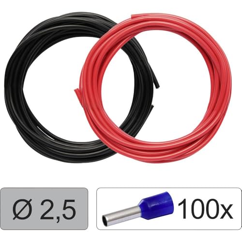 Quadrios 25CW129 Einzelader LiFY 2.5 mm² Rot, Schwarz 1 Set von QUADRIOS