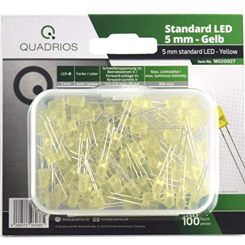 Quadrios LED-Sortiment Gelb 30mA 2.0V Quadrios LED-Sortiment Gelb 30mA 2.0V von QUADRIOS