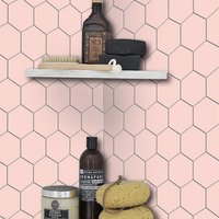 Quadrostyle Pink Hexagon Fliesenaufkleber | Wandfliesenaufkleber Backsplash Aufkleber Hexa Camelia - Abziehen Und Aufkleben 2D-Fliesenaufkleber Quadrostyle Pink Hexagon Fliesenaufkleber | Wandfliesenaufkleber Backsplash Aufkleber Hexa Camelia - Abziehen Und Aufkleben 2D-Fliesenaufkleber von QUADROSTYLE