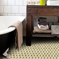 Selbstklebende Fliesen - Vinylfliesen Zum Aufkleben Sticker Diamond in Gelb Selbstklebende Fliesen - Vinylfliesen Zum Aufkleben Sticker Diamond in Gelb von QUADROSTYLE