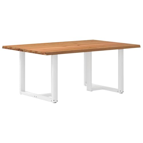 Esstisch Massivholz Eiche Baumkanten 180x120x74 cm, Moderner Holz Esszimmertisch für Küche, Langlebige Naturkante, Große Tafel für Familie und Freunde Esstisch Massivholz Eiche Baumkanten 180x120x74 cm, Moderner Holz Esszimmertisch für Küche, Langlebige Naturkante, Große Tafel für Familie und Freunde von QUAHEAS