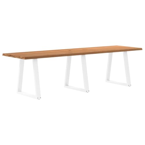 Großer Esstisch, 280x80x74 cm, Massivholz Eiche, Baumkante Natur Design, robuster Küchentisch mit Stahlbeinen, einzigartiger Holztisch für Esszimmer Großer Esstisch, 280x80x74 cm, Massivholz Eiche, Baumkante Natur Design, robuster Küchentisch mit Stahlbeinen, einzigartiger Holztisch für Esszimmer von QUAHEAS