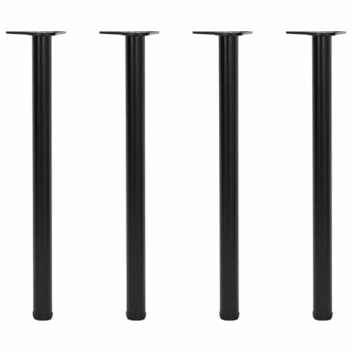 QUAHEAS 4 höhenverstellbare Tischbeine Schwarz, 60x870mm Metall Möbelbeine für Theken, Schreibtische, robuste Ersatzfüße Set, einfache Montage QUAHEAS 4 höhenverstellbare Tischbeine Schwarz, 60x870mm Metall Möbelbeine für Theken, Schreibtische, robuste Ersatzfüße Set, einfache Montage von QUAHEAS