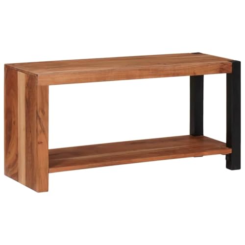 QUAHEAS Bücherregal Holz Akazie massiv, freistehend, 80x30x40 cm, modernes Design für Wohnzimmer, Büro, Schlafzimmer QUAHEAS Bücherregal Holz Akazie massiv, freistehend, 80x30x40 cm, modernes Design für Wohnzimmer, Büro, Schlafzimmer von QUAHEAS