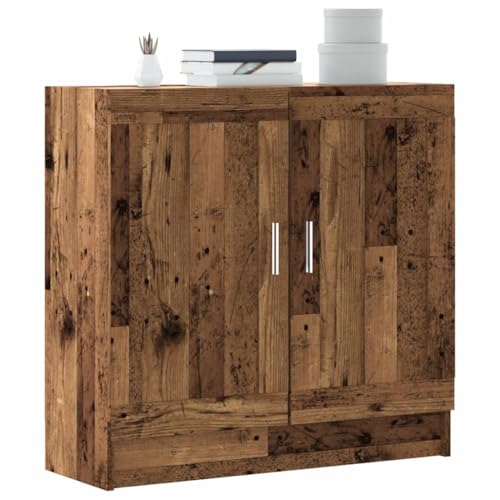 QUAHEAS Bücherschrank im Altholz-Look, 82,5x30,5x80 cm, Robustes Holzwerkstoff-Regal, ideal als stilvoller Organizer für Bücher und Dekoration im Wohnzimmer QUAHEAS Bücherschrank im Altholz-Look, 82,5x30,5x80 cm, Robustes Holzwerkstoff-Regal, ideal als stilvoller Organizer für Bücher und Dekoration im Wohnzimmer von QUAHEAS