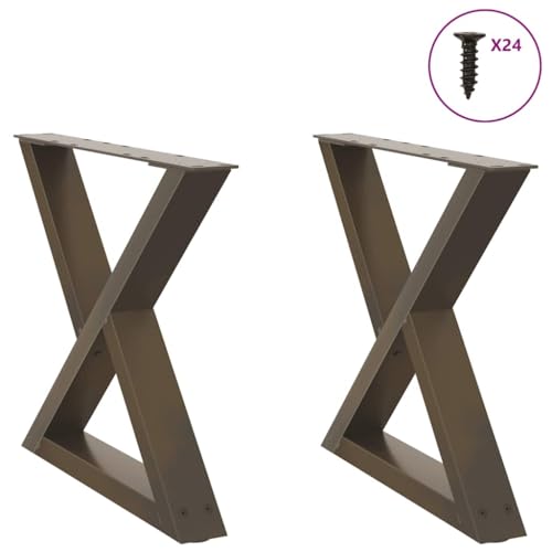 QUAHEAS Couchtischbeine 2er Set, Naturstahl, 50x43,3 cm, Metall Tischbeine mit Nivellierfüßen, Robustes Möbel Hardware Zubehör für Wohnzimmer QUAHEAS Couchtischbeine 2er Set, Naturstahl, 50x43,3 cm, Metall Tischbeine mit Nivellierfüßen, Robustes Möbel Hardware Zubehör für Wohnzimmer von QUAHEAS