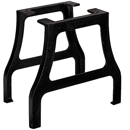 QUAHEAS Couchtischbeine 2er-Set A-Gestell, 45x41cm Schwarz, massives Gusseisen, Antik-Industrie-Stil für DIY-Möbel, Tisch-Untergestell QUAHEAS Couchtischbeine 2er-Set A-Gestell, 45x41cm Schwarz, massives Gusseisen, Antik-Industrie-Stil für DIY-Möbel, Tisch-Untergestell von QUAHEAS