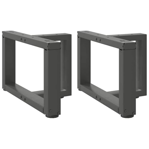 QUAHEAS Couchtischbeine T-Form 2 STK. Anthrazit 50x25x30-31cm, pulverbeschichteter Stahl, verstellbare Füße, Möbel-Tischgestell, modernes Design QUAHEAS Couchtischbeine T-Form 2 STK. Anthrazit 50x25x30-31cm, pulverbeschichteter Stahl, verstellbare Füße, Möbel-Tischgestell, modernes Design von QUAHEAS