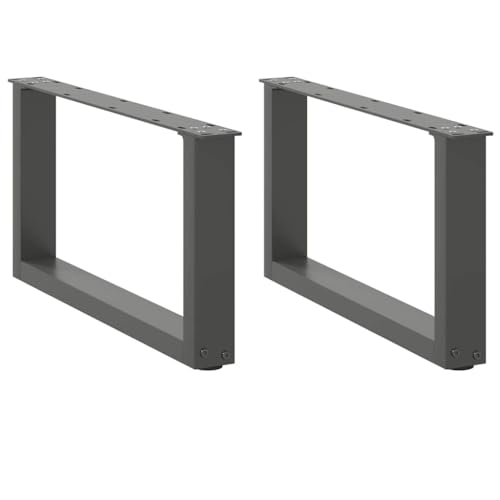 QUAHEAS Couchtischbeine U-Form 2 STK. Anthrazit 70x30-31 cm Stahl, Robuste Tischbeine Metall für DIY Möbelprojekte, Verstellbare Nivellierfüße, Modernes Design Set QUAHEAS Couchtischbeine U-Form 2 STK. Anthrazit 70x30-31 cm Stahl, Robuste Tischbeine Metall für DIY Möbelprojekte, Verstellbare Nivellierfüße, Modernes Design Set von QUAHEAS