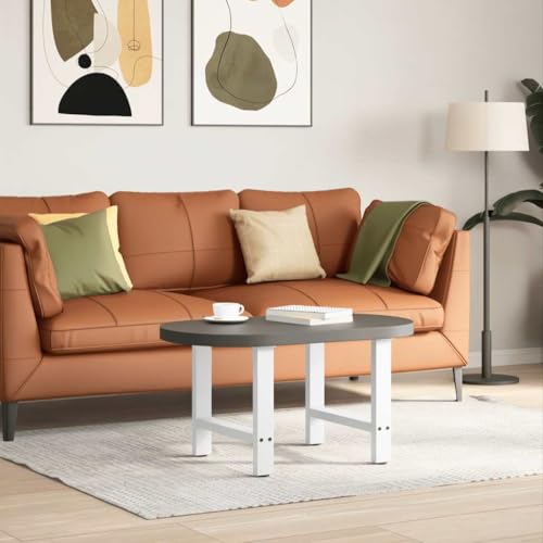 QUAHEAS Couchtischbeine Weiß, 2er Set, 50x42-43 cm, Stahl pulverbeschichtet, modernes Design, für Möbelbau, inklusive Schrauben von QUAHEAS