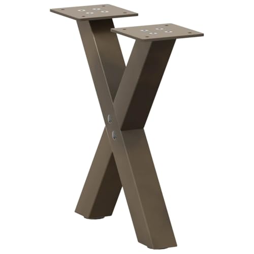 QUAHEAS Couchtischbeine X-Form 2 STK., Naturstahl Pulverbeschichtet, 30x30-31 cm Metall Tischbeine, Verstellbare Nivellierfüße für DIY Möbelbau QUAHEAS Couchtischbeine X-Form 2 STK., Naturstahl Pulverbeschichtet, 30x30-31 cm Metall Tischbeine, Verstellbare Nivellierfüße für DIY Möbelbau von QUAHEAS